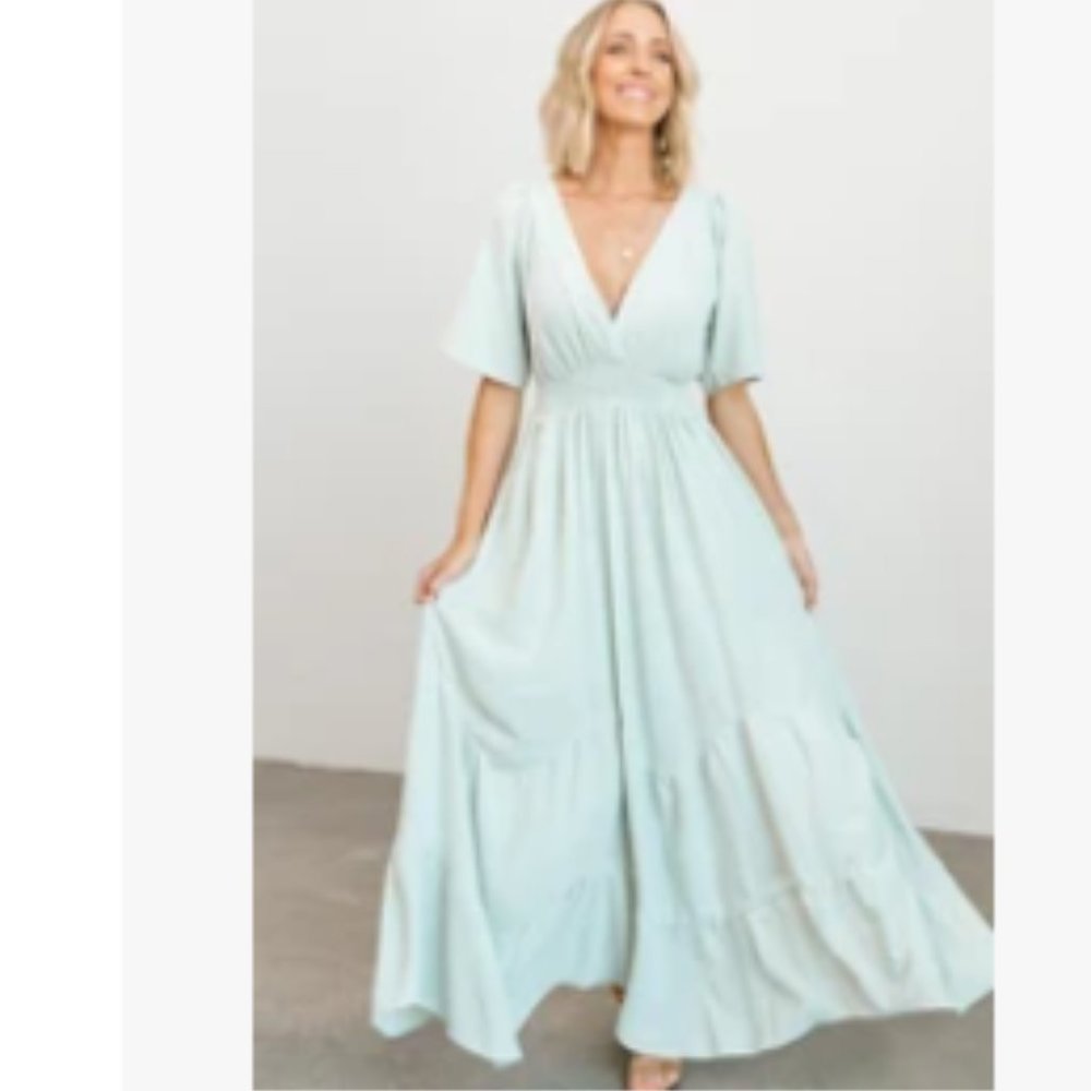 Delilah Maxi Dress | Sage - M- see photos in link below
